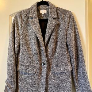 LOFT marled gray blazer